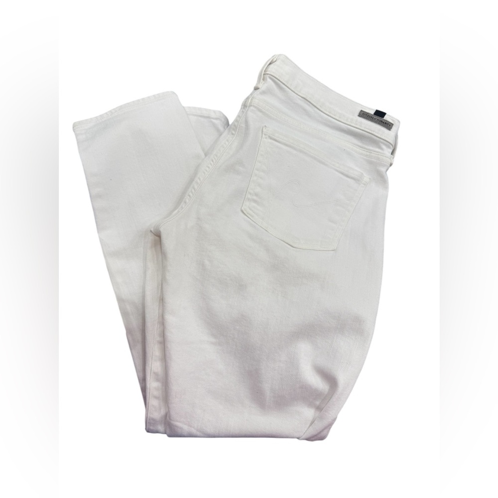 CITIZENS of HUMANITY AVEDON SKINNY OPTIC WHITE ANKLE JEANS - Picture 5 of 5